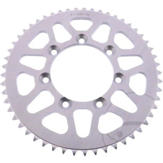 Alu - Kettenrad 53Z Teilung 428 silber Esjot Innendurchmesser 085 Lochkreis 100 passend für: TM Racing MX, SMX