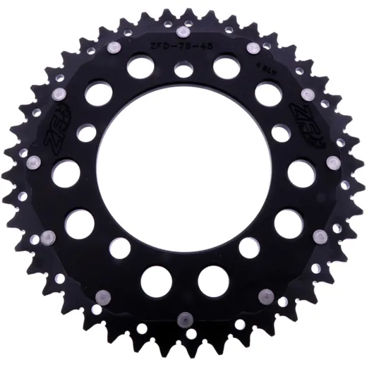 Kettenrad Dual 45Z Teilung 520 schwarz ZF Innendurchmesser 110 Lochkreis 130.8