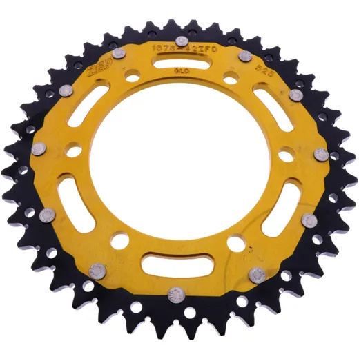 Kettenrad Dual 42Z 525 Gold ZF für Motorräder