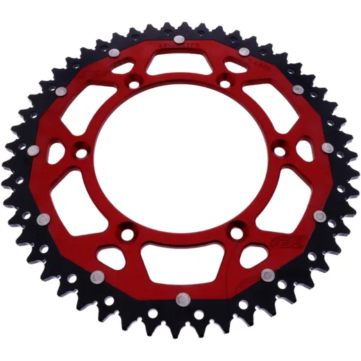 Kettenrad Dual 52Z Teilung 520 rot ZF Innendurchmesser 130 Lochkreis 150 passend für: Fantic XEF, XX, XXF