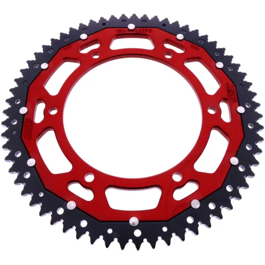 Kettenrad Dual 63Z Teilung 428 rot ZF Innendurchmesser 136 Lochkreis 156 passend für: Fantic Caballero, XEF, XMF