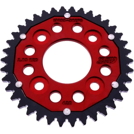 Kettenrad Dual 38Z Teilung 420 rot ZF Innendurchmesser 058 Lochkreis 090 passend für: Honda MSX, Z