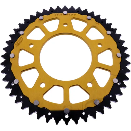 ZF Dual Kettenrad 48Z Teilung 530 gold für Motorräder