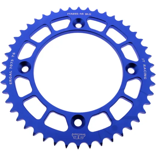 Alu - Kettenrad 46Z Teilung 428 blau JT Innendurchmesser 110 Lochkreis 132 passend für: KTM SX