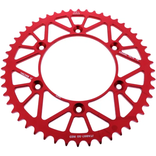 Alu - Kettenrad 50Z Teilung 520 rot JT Innendurchmesser 125 Lochkreis 150 passend für: Husqvarna FE, FC, TE