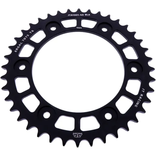 Alu - Kettenrad 40Z Teilung 520 schwarz JT Innendurchmesser 125 Lochkreis 153 passend für: Honda CRF