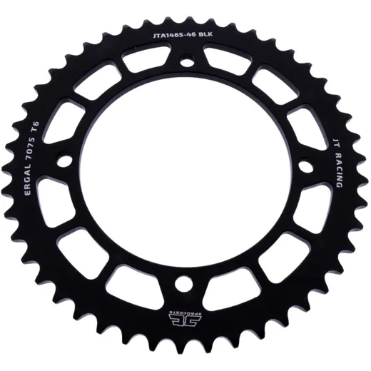 Alu - Kettenrad 46Z Teilung 420 schwarz JT Innendurchmesser 110 Lochkreis 126 passend für: Kawasaki KX