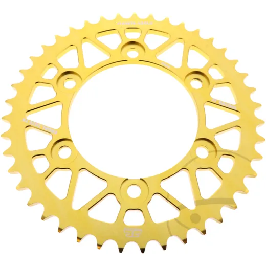 Aluminium Rear Sprocket 43 Tooth Gold for Motorcycles