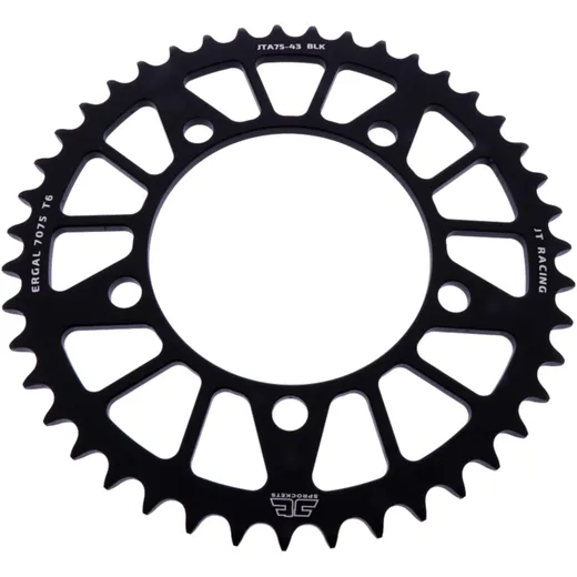 Alu - Kettenrad 43Z Teilung 520 schwarz JT Innendurchmesser 110 Lochkreis 130. 8 passend für: BMW S