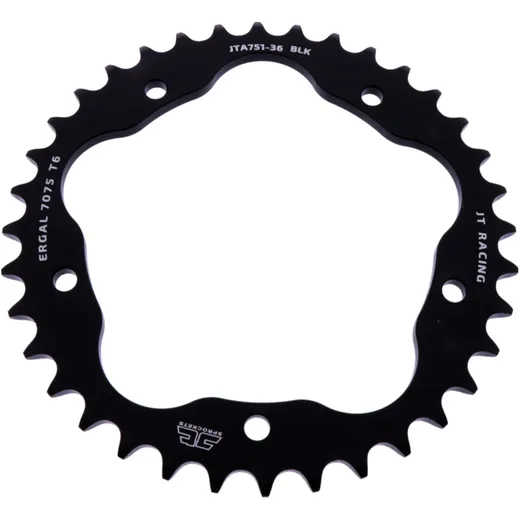 Rear sprocket aluminium 36 tooth pitch 520 black for sprocket carrier 7585011 for: Ducati 916, 748, 996
