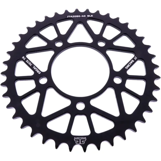 Alu - Kettenrad 40Z Teilung 520 schwarz JT Innendurchmesser 076 Lochkreis 100 passend für: QJMotor SRK