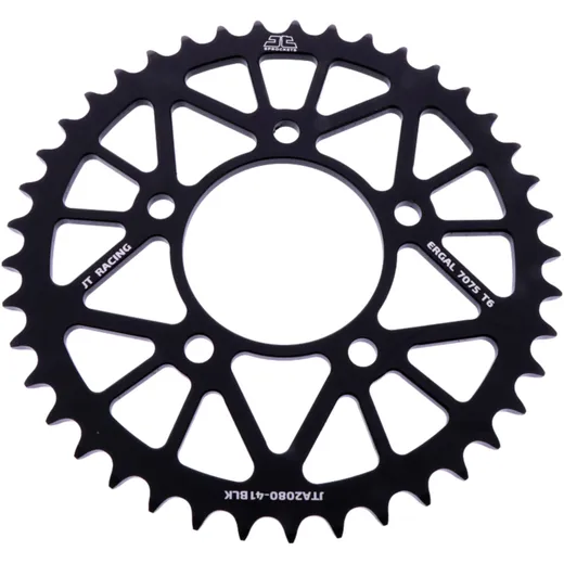 Alu - Kettenrad 41Z Teilung 520 schwarz JT Innendurchmesser 076 Lochkreis 100 passend für: QJMotor SRK