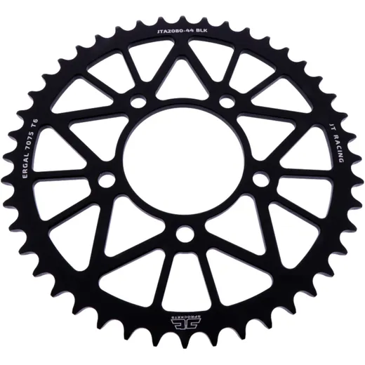 Alu - Kettenrad 44Z Teilung 520 schwarz JT Innendurchmesser 076 Lochkreis 100 passend für: QJMotor SRK