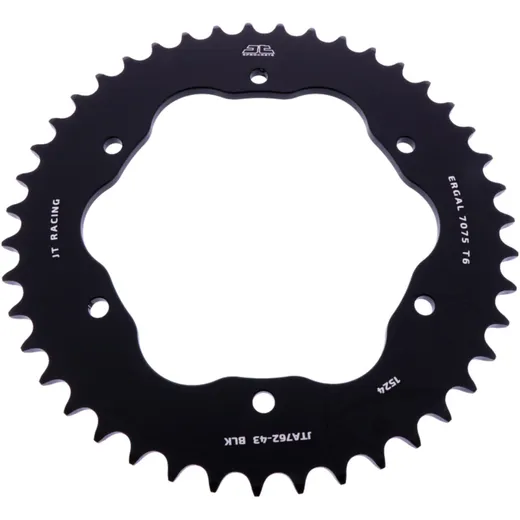 Alu - Kettenrad 43Z Teilung 520 schwarz für Kettenradträger 7585029 passend für: Ducati 1098, 1198, Streetfighter
