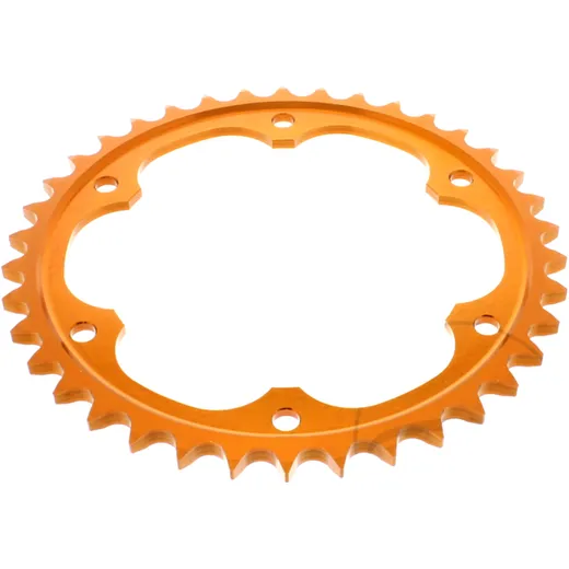 Aluminium Kettenrad 38Z 525 orange für Enduro