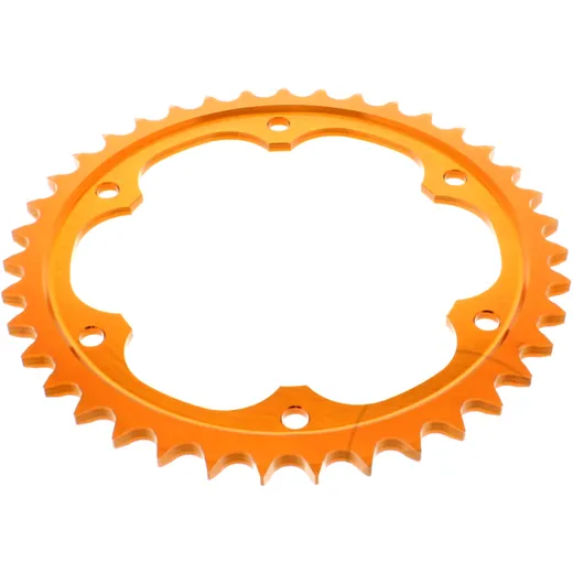 Alu-Kettenrad 39Z 525 orange für Offroad- und Straßenmotorräder