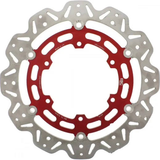 Brake disk VEE EBC red