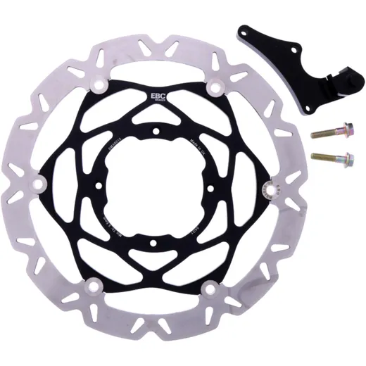 Brake disc EBC black center oversized for: Kawasaki KX, KLX
