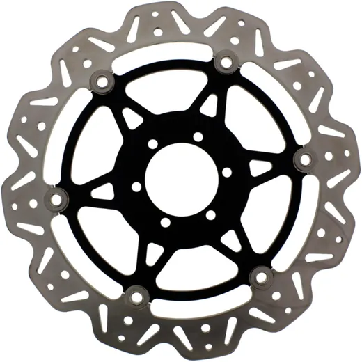 Brake disc vee front EBC vee rotor black for: Aprilia Dorsoduro, RS, Tuono
