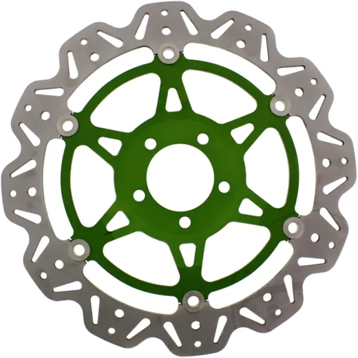 Brake disc front EBC vee rotor green for: Kawasaki ZZR, ZX - 7R, ZXR