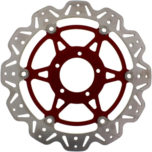Brake disc front EBC vee rotor red for: Ducati Monster, Multistrada, Hypermotard