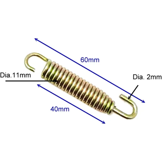 EXHAUST SPRING JMP 60MM - 4 PCS