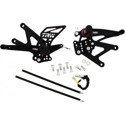 Foot rests / rear pegs - aluminium TUEV