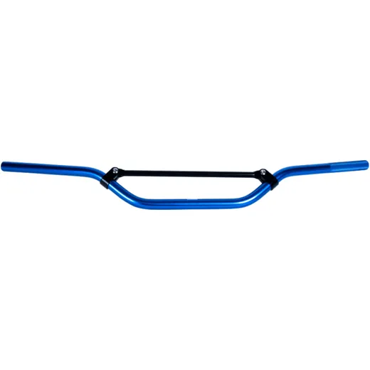 Alu Lenker 22mm hoch mit Mittelstrebe in Blau