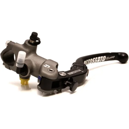 Accossato hydraulische Kupplungsarmatur 16 mm Kolben mit Falthebel schwarz für 22mm Lenker