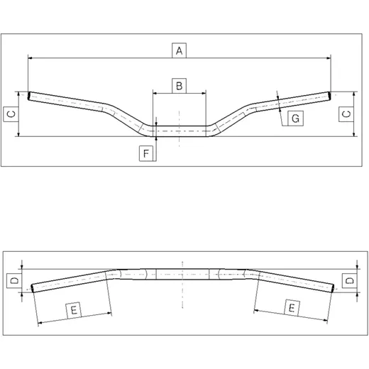 HANDLEBAR ALU BLACK 28MM OFFROAD_0