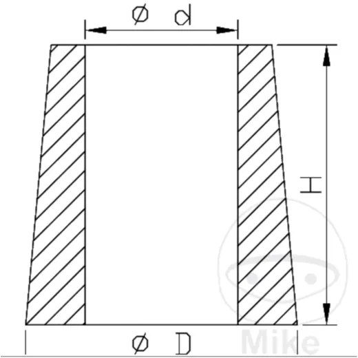 Bump Stop for Shock Absorber KYB 18X35X59_0