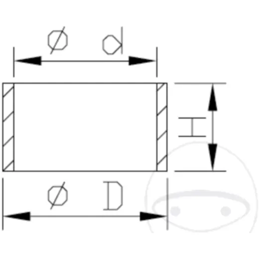 Stop for shock 12. 5 x 15 x 12 original KAYABA (KYB) for: Kawas