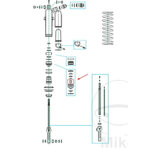 Stop for shock 12. 5 x 15 x 12 original KAYABA (KYB) for: Kawas