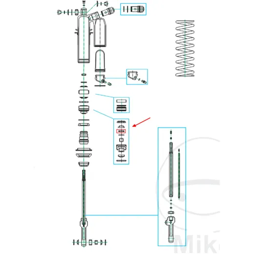 Sealing ring suspension strut KAYABA for: Kawasaki ZX - 10R_0