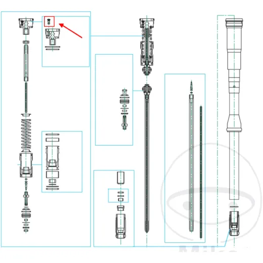 Breather screw for forks 5 x 11 original KAYABA (KYB) for: Kawa