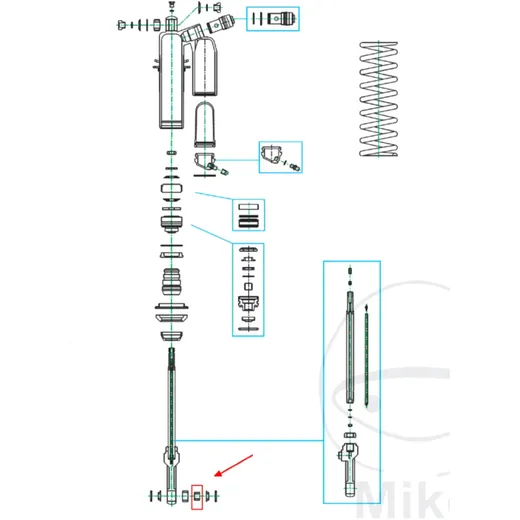 SLIDE BUSH PISTON ROD for KYB 10X17X12_1