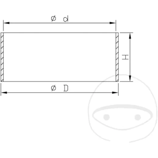 Gleitbuchsen Federsitz Kayaba 42X44X10 passend für: Husqvarna T