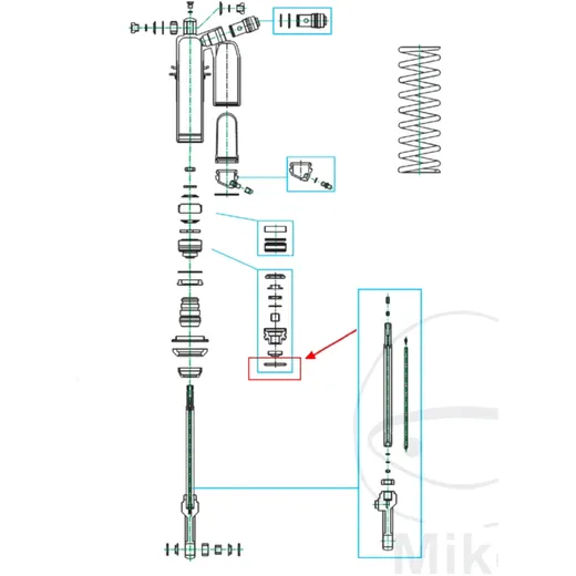 Bladder for shock absorber KAYABA 64/62 mm for: Honda CRF_2