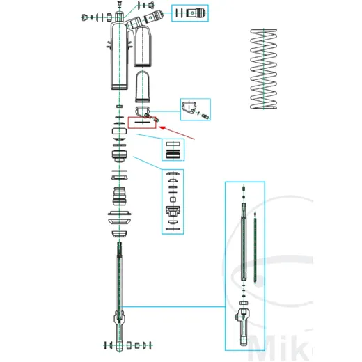Sicherungsring Kayaba 2X56 passend für: Kawasaki KX_1