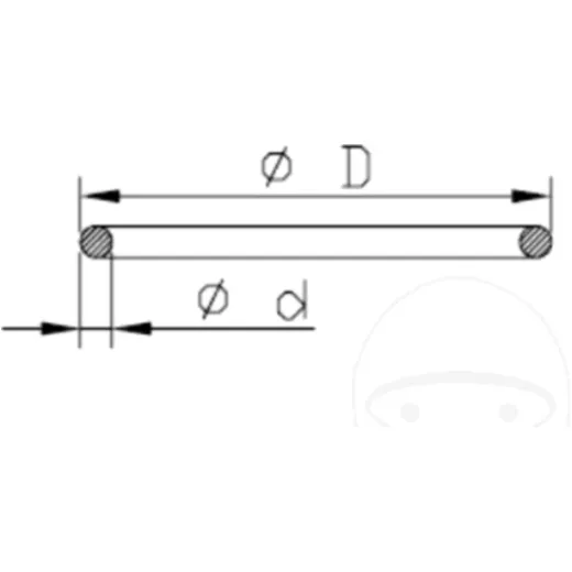 Sicherungsring Kayaba 1. 6X46 passend für: Yamaha YZ, Kawasaki
