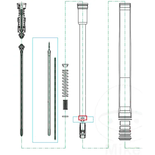 Seal fork cartridge KAYABA for: Kawasaki KX_0
