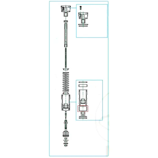 Fork cylinder KAYABA for: Kawasaki KX, Honda CRF_0