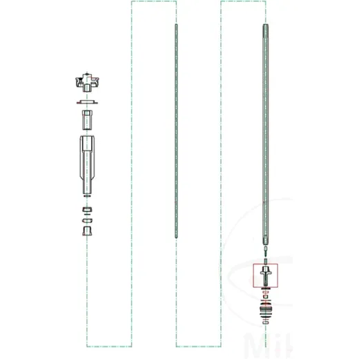 Rebound valve fork KAYABA for: Husqvarna TC, Kawasaki KX_0