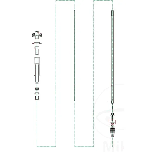 Ventil STOPPER 6 mm Kayaba Zugstufe passend für: Kawasaki KX, H