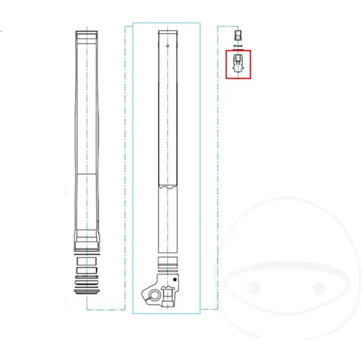 Einsteller Zugstufe Kayaba Gabel passend für: TM Racing MX, Kaw