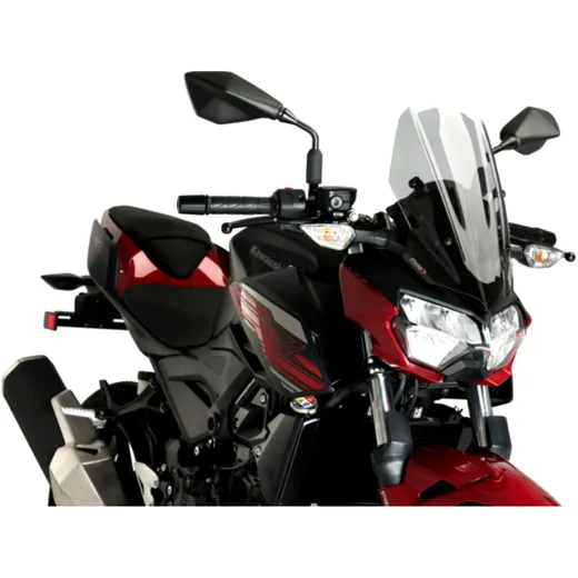 Sports screen new gen PUIG for naked bike smoke grey for: Kawasaki Z 7740751