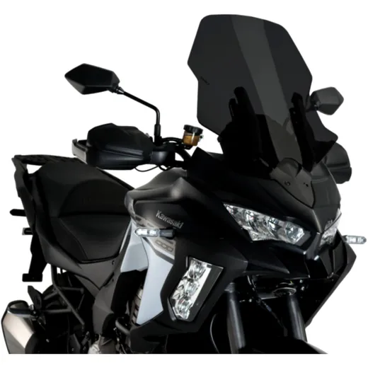 Touring screen PUIG smoke grey for: Kawasaki KLZ
