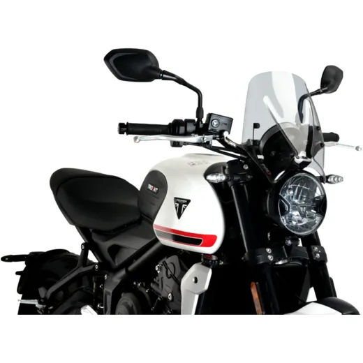 Sports screen new gen PUIG for naked bike smoke grey for: Triumph Trident