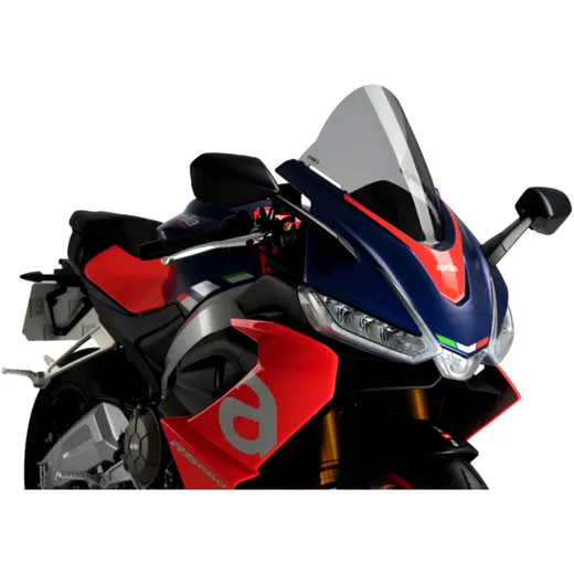 Screen r - racing PUIG smoke grey for: Aprilia RS_0