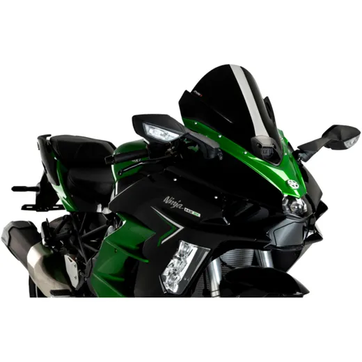 Screen z - racing PUIG black for: Kawasaki Ninja